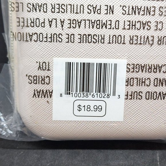 Oliver Smith & Co Zippered Clamshell Travel Tech Accessories Case Blush NEW - Picture 5 of 7